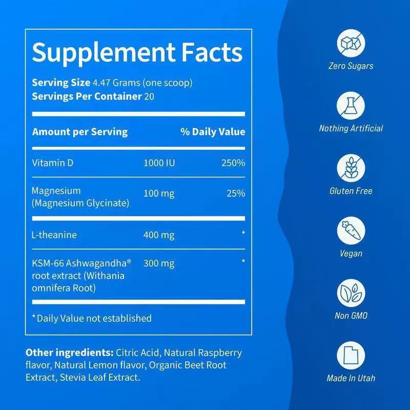 MagRelax™ Magnesium & Electrolyte Powder – Raspberry Calm & Hydration Blend (120g)