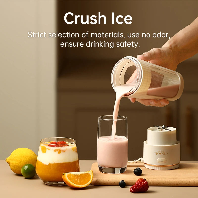 TurboBlend™ High-Speed Portable Sports Blender 🥤⚡ – Crush ice and frozen fruit anywhere with a powerful, USB-rechargeable motor for perfect post-workout shakes.