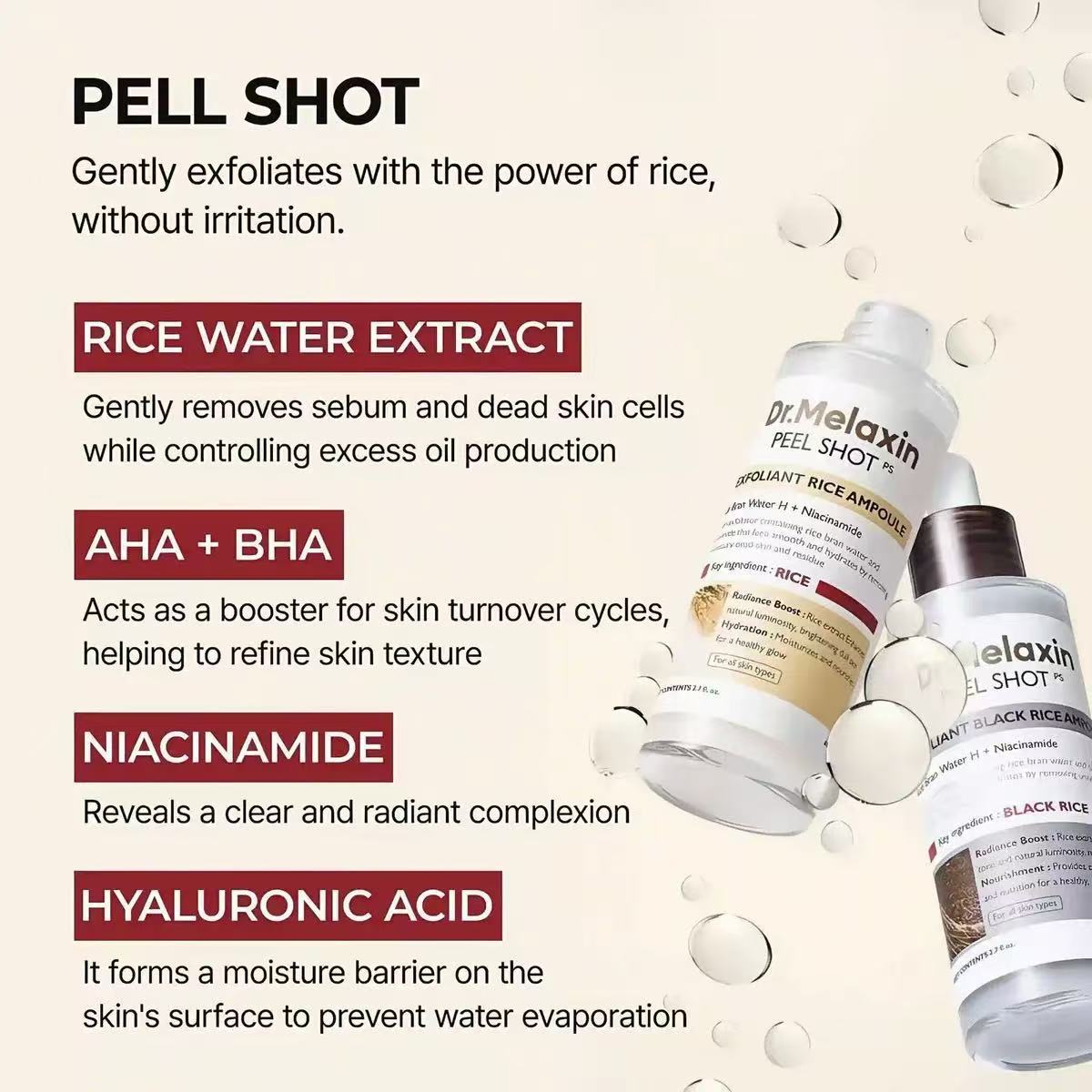 Peach Glow Exfoliating Niacinamide Essence – 2-in-1 Pore Resurfacing & Brightening Liquid (30ml)