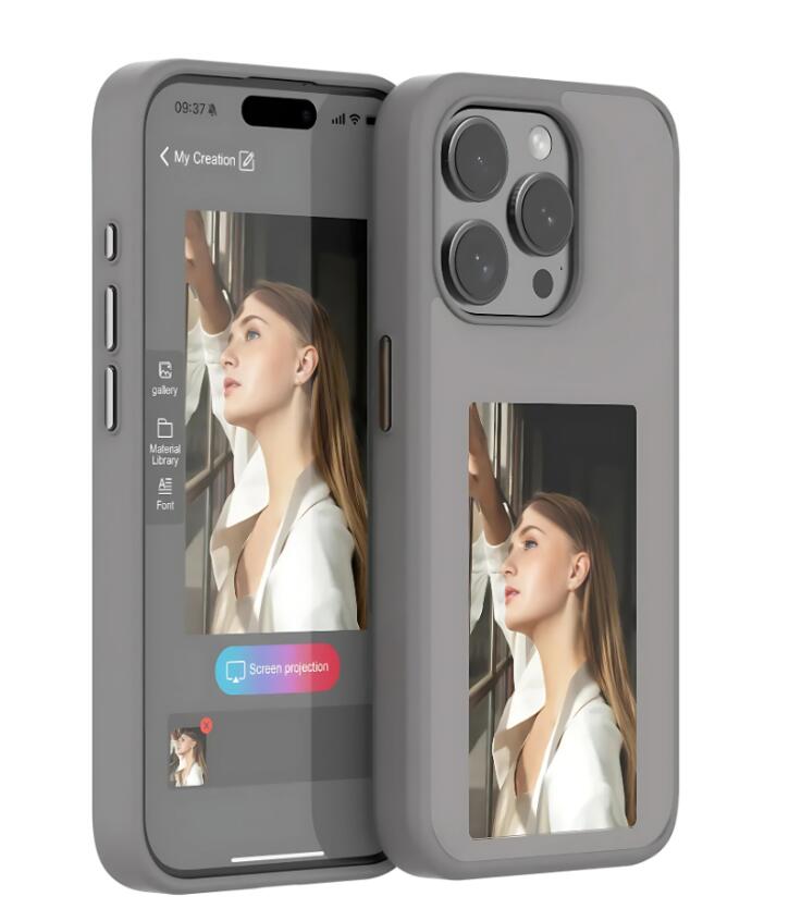 InkCase™ Customizable NFC E-Ink Display Phone Case 📱🖼️ – Personalize your phone instantly with a battery-free screen that displays any photo or design you choose.