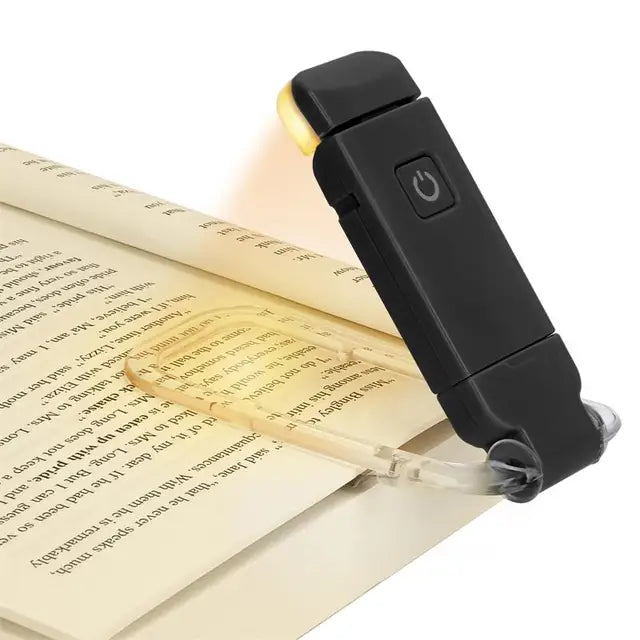 GlimmerRead™ Portable Eye-Care LED Book Light 📖💡 – A flexible, lightweight reading companion with adjustable brightness for late-night sessions without the strain.
