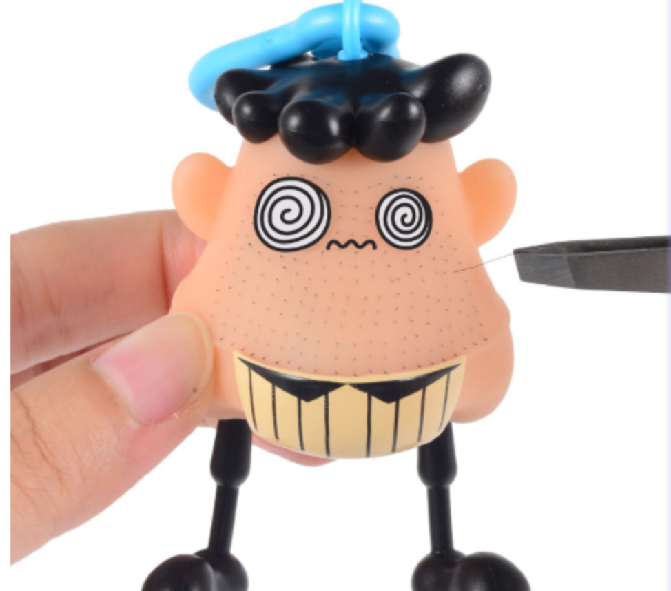 Funny Beard Stress Relief Toy – Squeeze Fidget Prank Toy for Relaxation & Fun