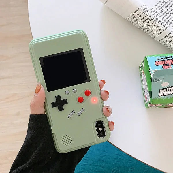 RetroPlay™ Classic Gameboy Style Interactive Phone Case 🎮👾 – Turn your smartphone into a playable handheld console with pre-loaded classic games.