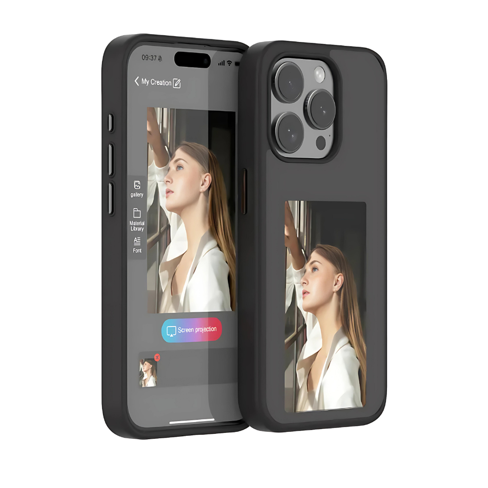 InkCase™ Customizable NFC E-Ink Display Phone Case 📱🖼️ – Personalize your phone instantly with a battery-free screen that displays any photo or design you choose.