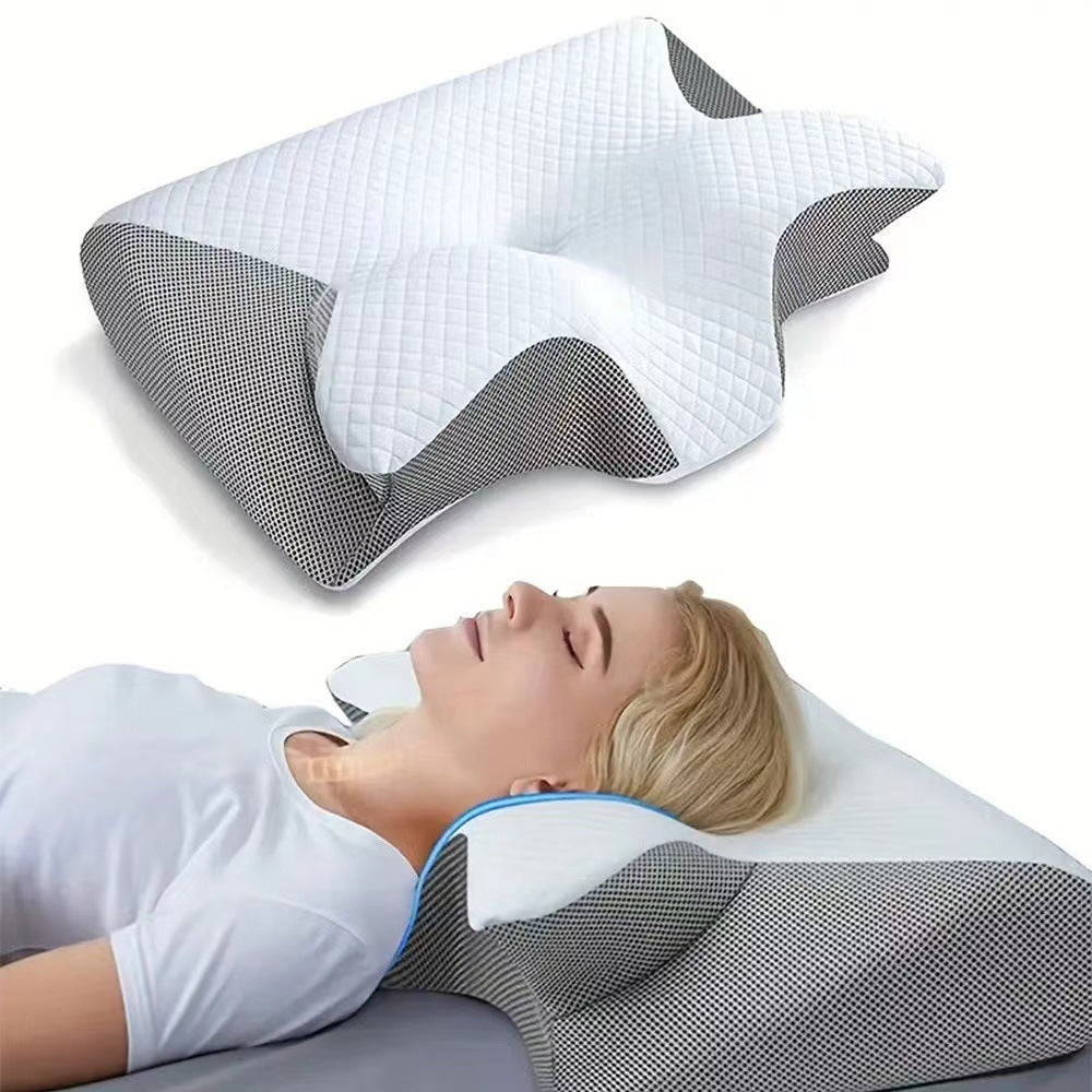 CloudCrest™ Butterfly Ergonomic Pillow – Orthopedic Memory Foam for Neck & Shoulder Relief
