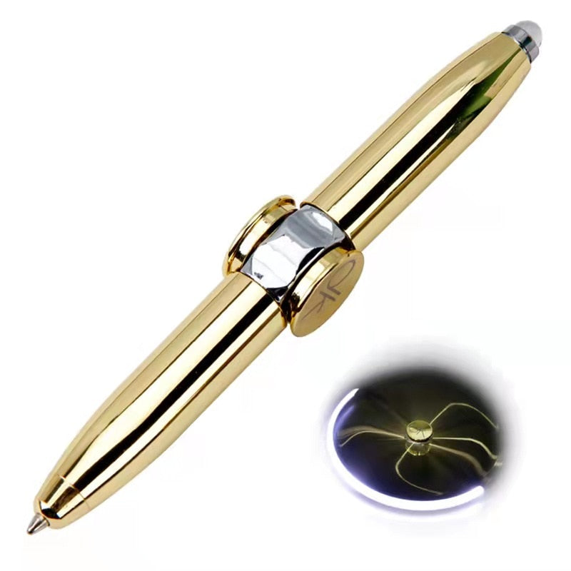 LED Spinning Pen – Anti-Stress Fidget Spinner Trick Pen with Glow Lights