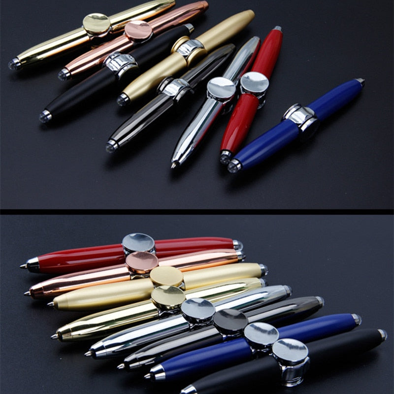 LED Spinning Pen – Anti-Stress Fidget Spinner Trick Pen with Glow Lights