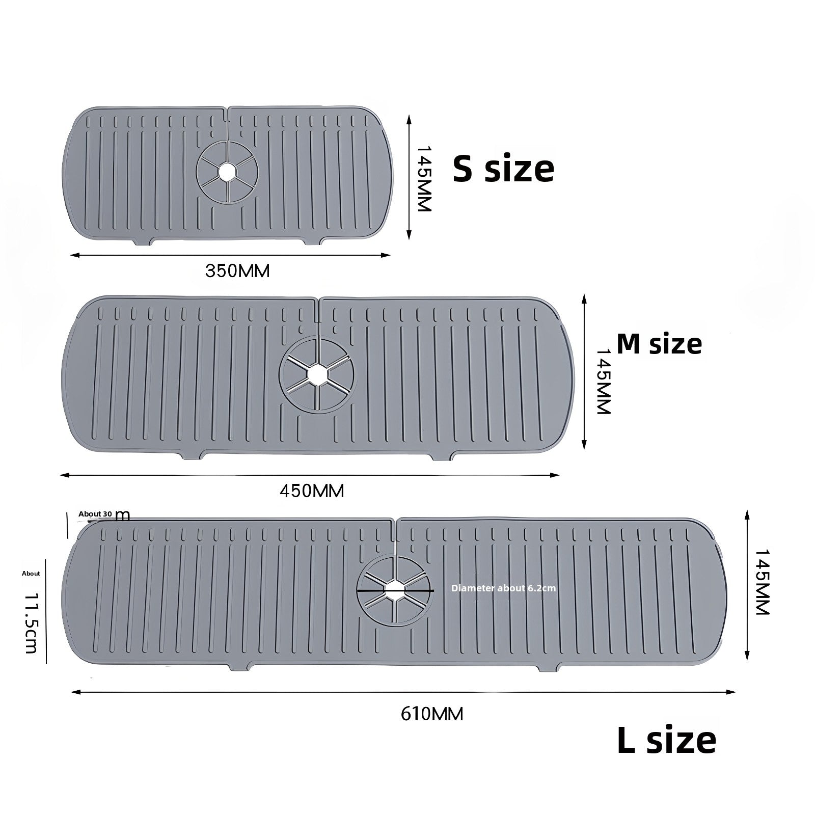 Silicone Sink Drain Mat