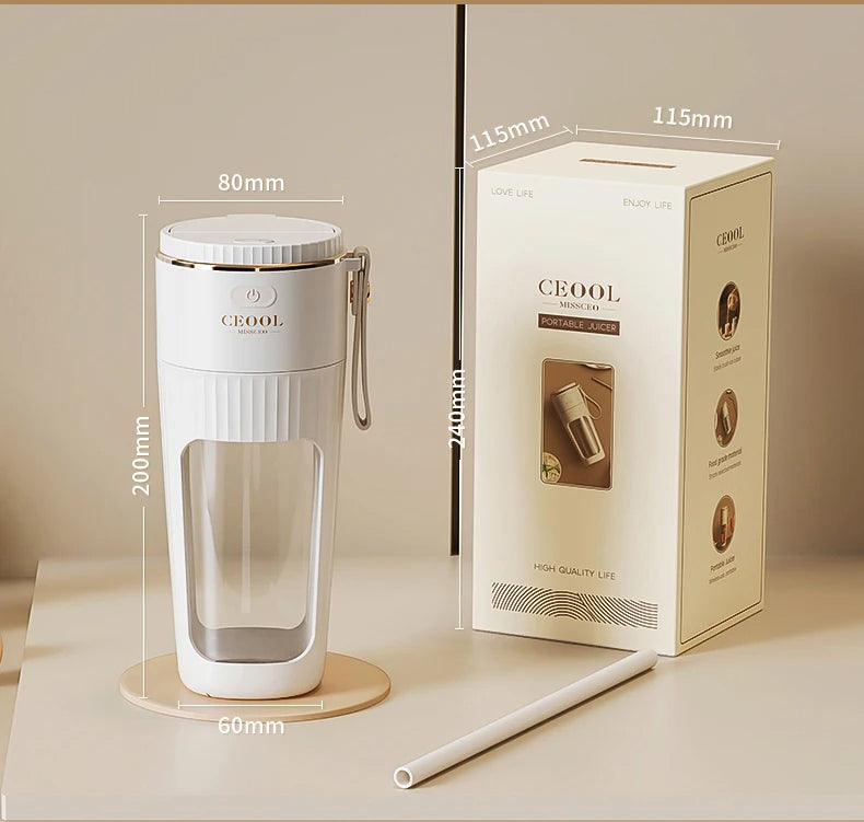 TurboBlend™ High-Speed Portable Sports Blender 🥤⚡ – Crush ice and frozen fruit anywhere with a powerful, USB-rechargeable motor for perfect post-workout shakes.