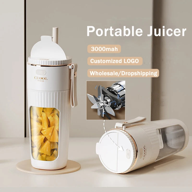 TurboBlend™ High-Speed Portable Sports Blender 🥤⚡ – Crush ice and frozen fruit anywhere with a powerful, USB-rechargeable motor for perfect post-workout shakes.