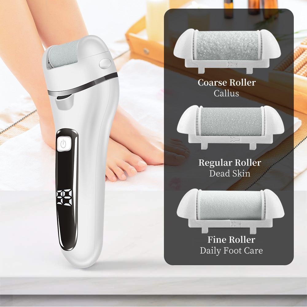 Electric Foot Callus Remover – Rechargeable Automatic Pedicure Grinder for Dead Skin & Hard Skin