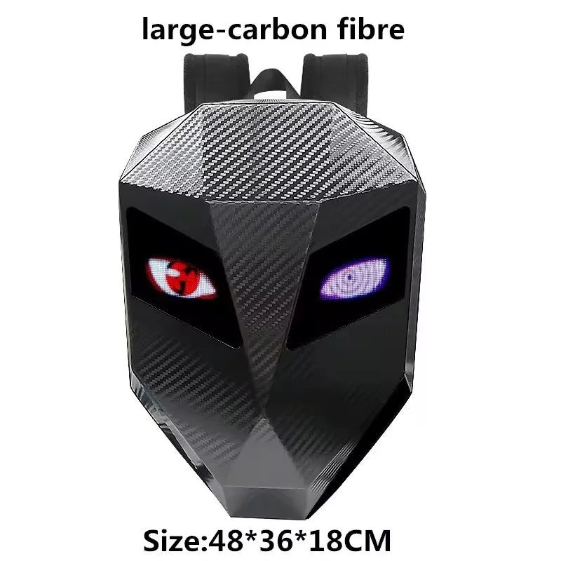 Tycozev NEW LED Knight Cycling Backpack with Eye Motorcycle Helmet Mochilas para motocicletas Waterproof Laptops Bags Saco Moto Schoolbag