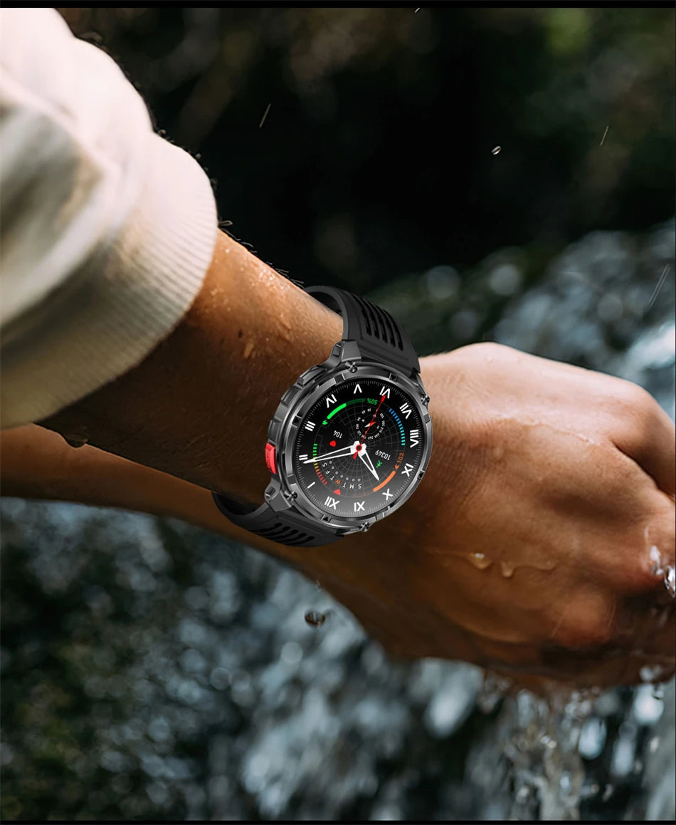 T-Rex3™ Rugged Tactical Smart Watch & Fitness Tracker ⌚🔥 – Military-grade durability with advanced heart rate monitoring and GPS tracking for the ultimate explorer.