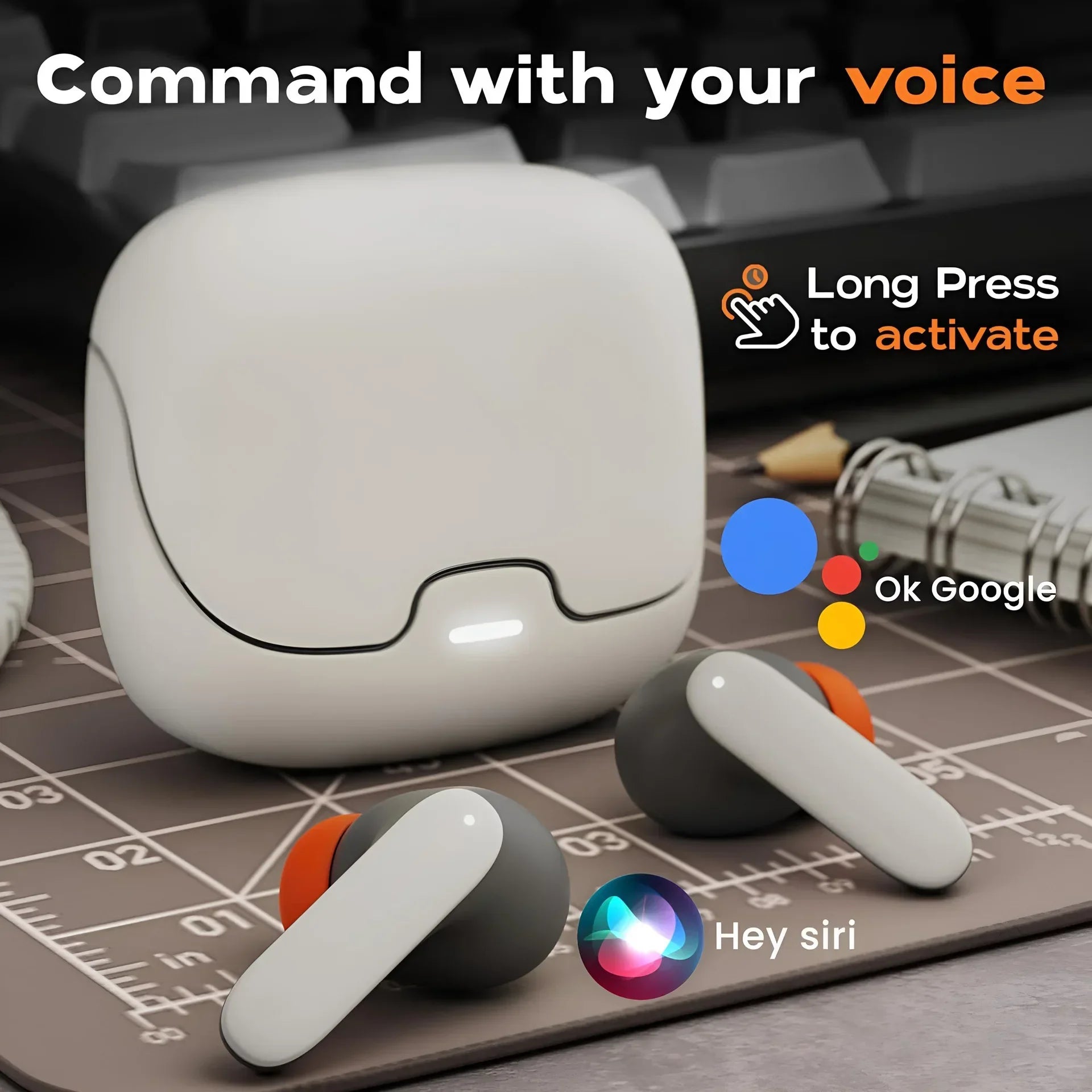 Tycozev™ CrystalSound | Ultra-Low Latency ENC Wireless Earbuds 🎧💎