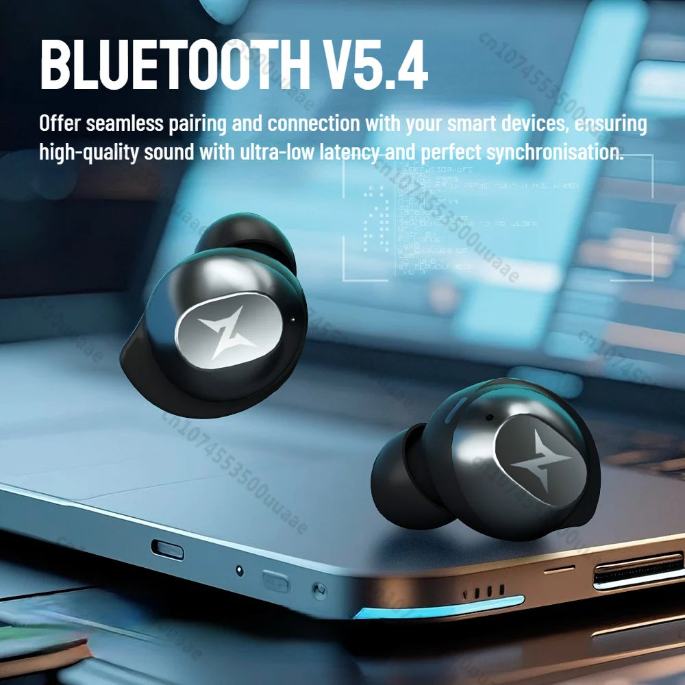 TycoZev B12 Wireless Earbuds Invisible in-Ear Bluetooth 5.4 Earphones Rotating Flip-Top Design Bluetooth Sports Headphone