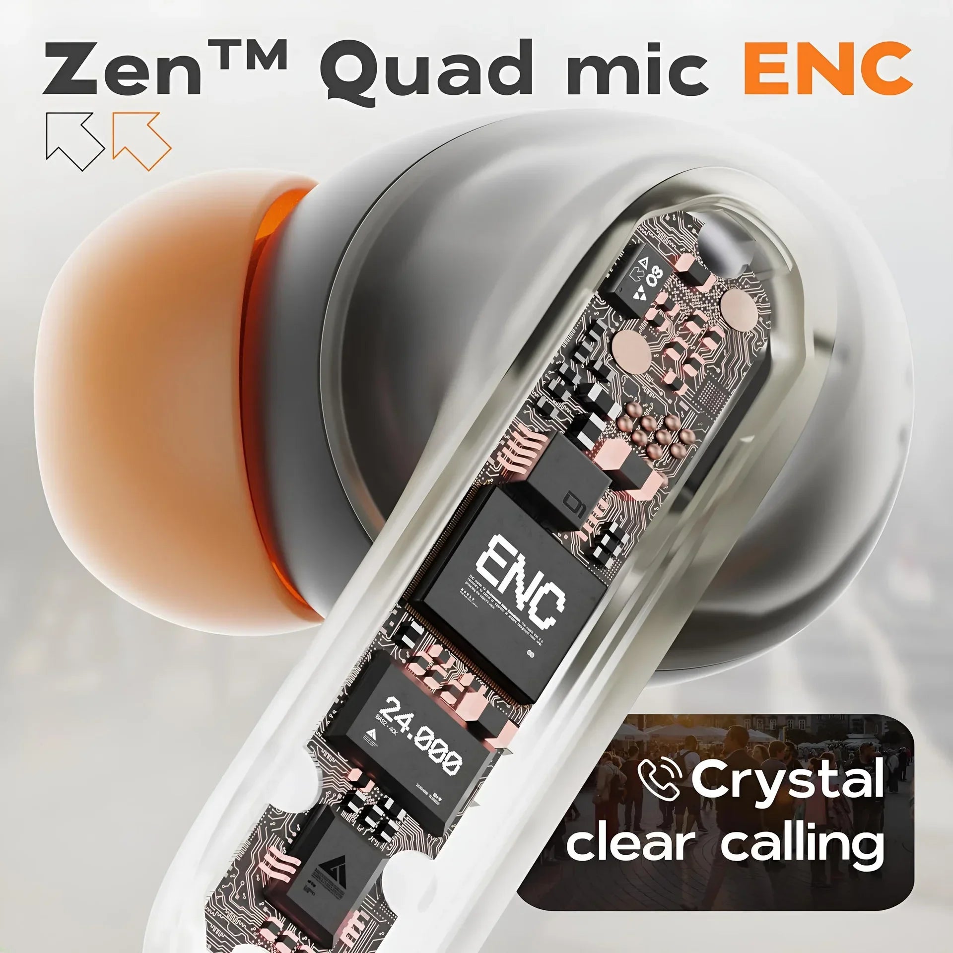 Tycozev™ CrystalSound | Ultra-Low Latency ENC Wireless Earbuds 🎧💎