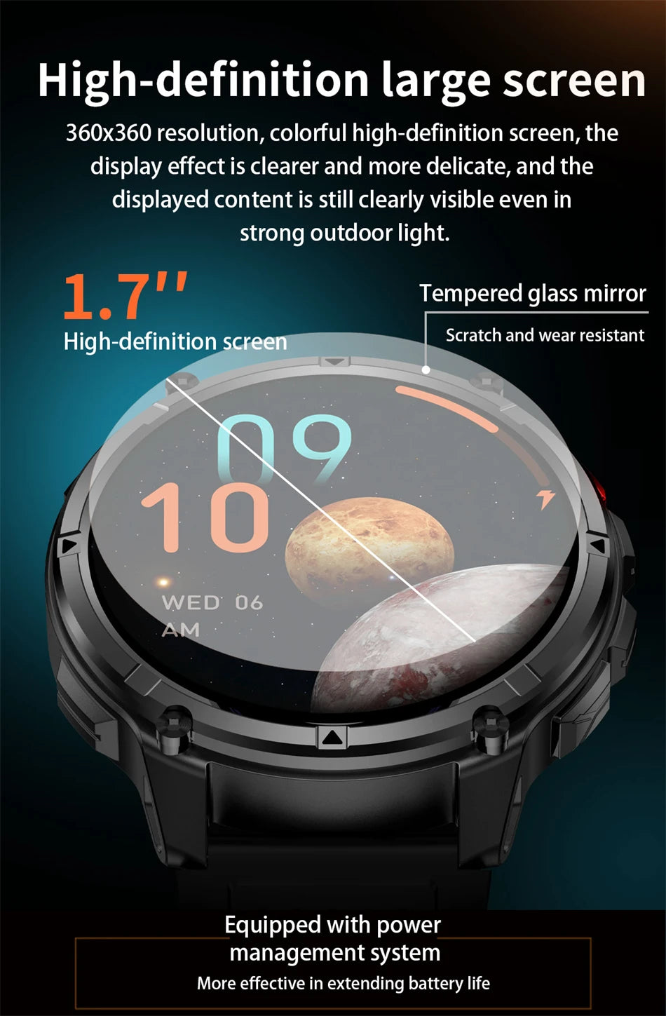 T-Rex3™ Rugged Tactical Smart Watch & Fitness Tracker ⌚🔥 – Military-grade durability with advanced heart rate monitoring and GPS tracking for the ultimate explorer.