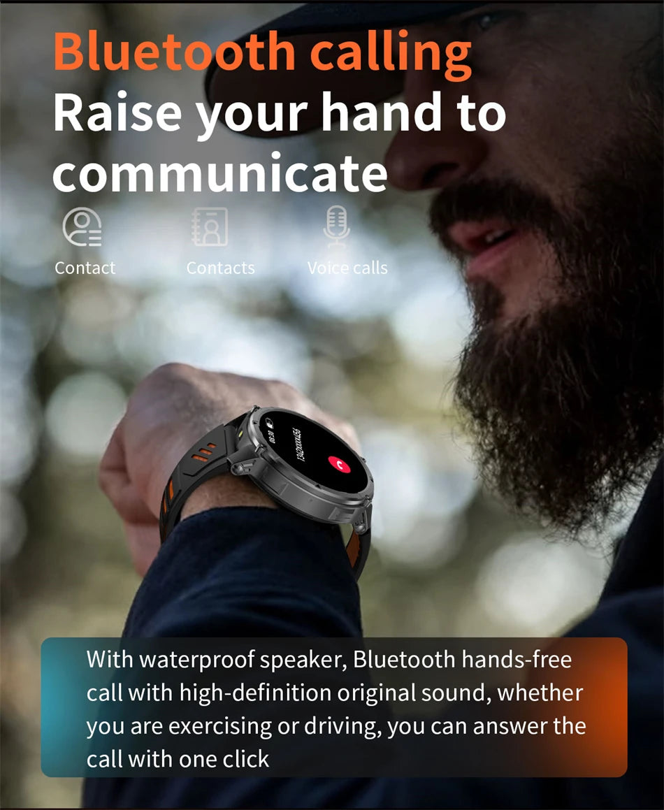 T-Rex3™ Rugged Tactical Smart Watch & Fitness Tracker ⌚🔥 – Military-grade durability with advanced heart rate monitoring and GPS tracking for the ultimate explorer.