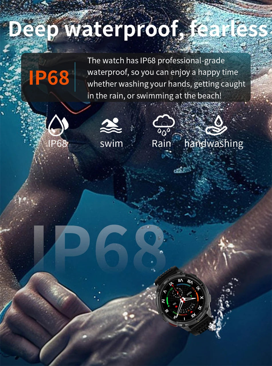 T-Rex3™ Rugged Tactical Smart Watch & Fitness Tracker ⌚🔥 – Military-grade durability with advanced heart rate monitoring and GPS tracking for the ultimate explorer.
