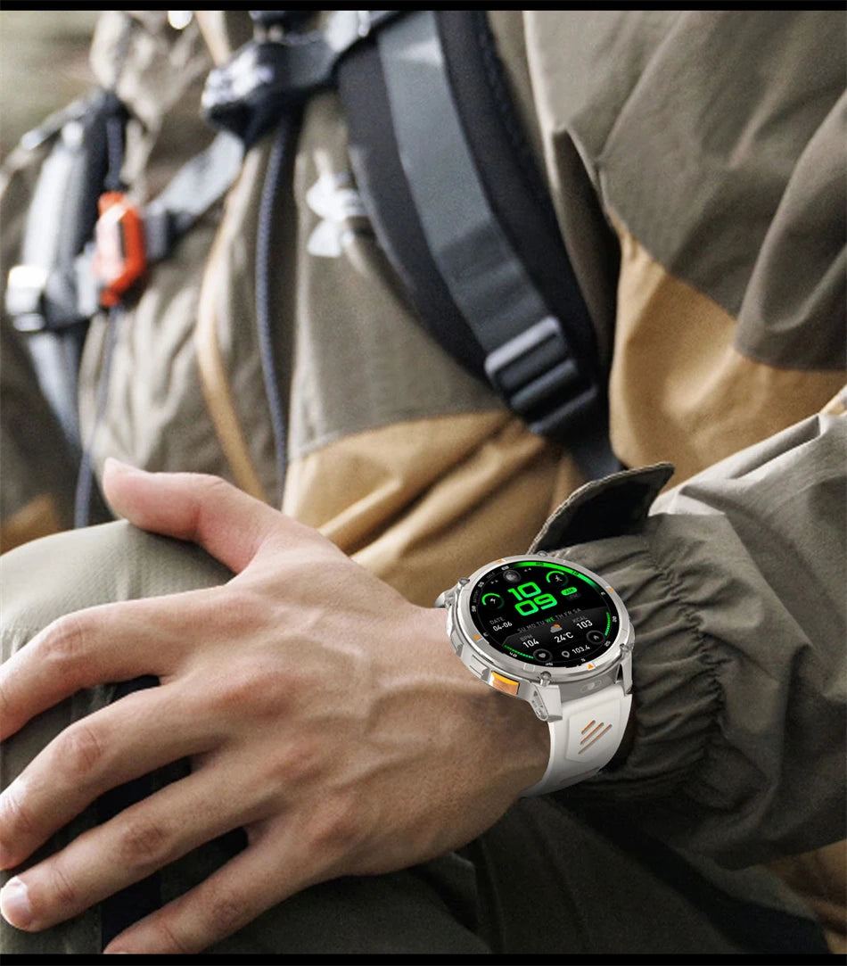 T-Rex3™ Rugged Tactical Smart Watch & Fitness Tracker ⌚🔥 – Military-grade durability with advanced heart rate monitoring and GPS tracking for the ultimate explorer.