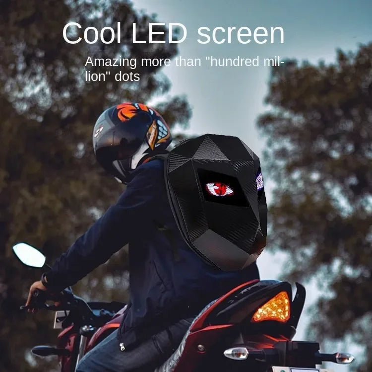 Tycozev NEW LED Knight Cycling Backpack with Eye Motorcycle Helmet Mochilas para motocicletas Waterproof Laptops Bags Saco Moto Schoolbag