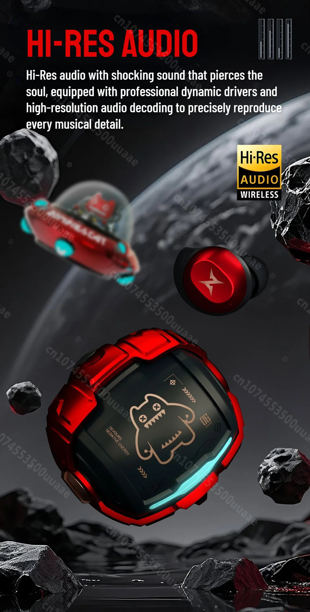 TycoZev B12 Wireless Earbuds Invisible in-Ear Bluetooth 5.4 Earphones Rotating Flip-Top Design Bluetooth Sports Headphone