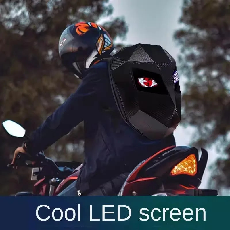 Tycozev NEW LED Knight Cycling Backpack with Eye Motorcycle Helmet Mochilas para motocicletas Waterproof Laptops Bags Saco Moto Schoolbag