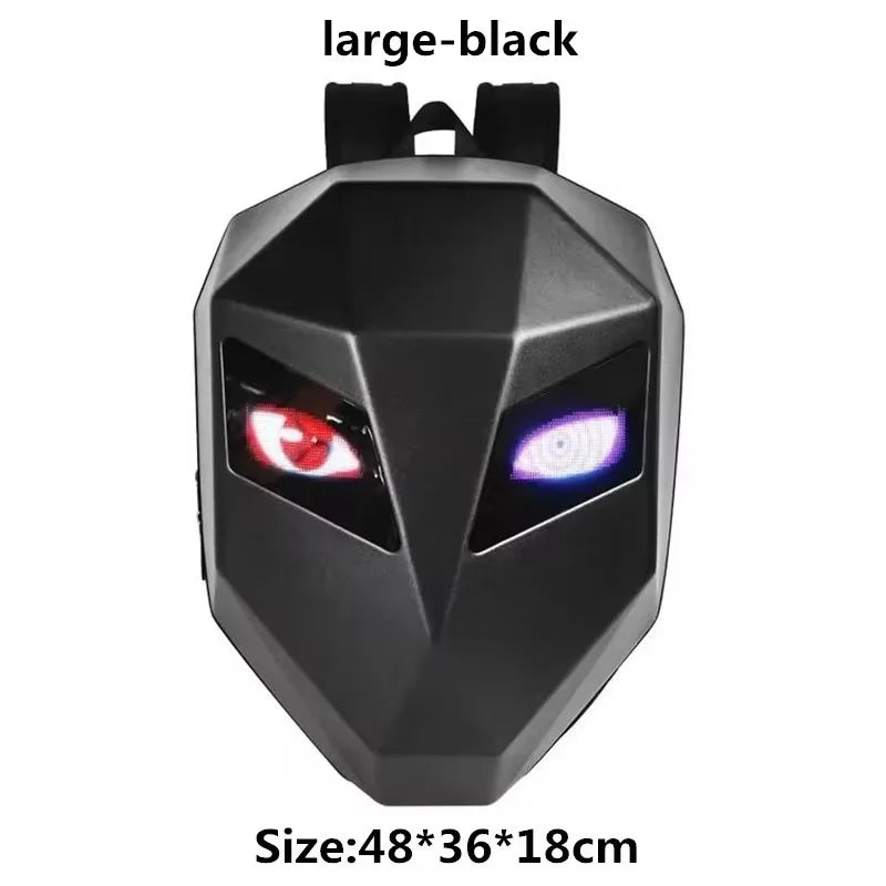 Tycozev NEW LED Knight Cycling Backpack with Eye Motorcycle Helmet Mochilas para motocicletas Waterproof Laptops Bags Saco Moto Schoolbag