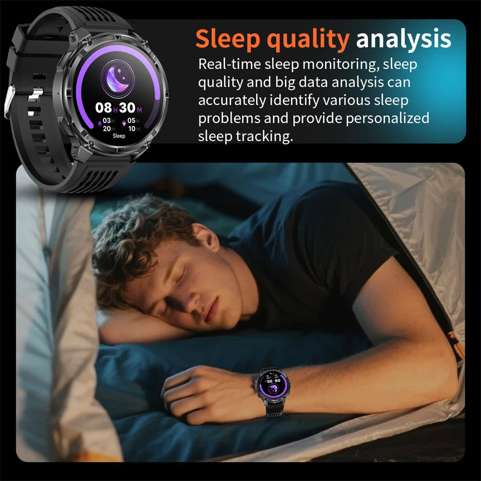T-Rex3™ Rugged Tactical Smart Watch & Fitness Tracker ⌚🔥 – Military-grade durability with advanced heart rate monitoring and GPS tracking for the ultimate explorer.
