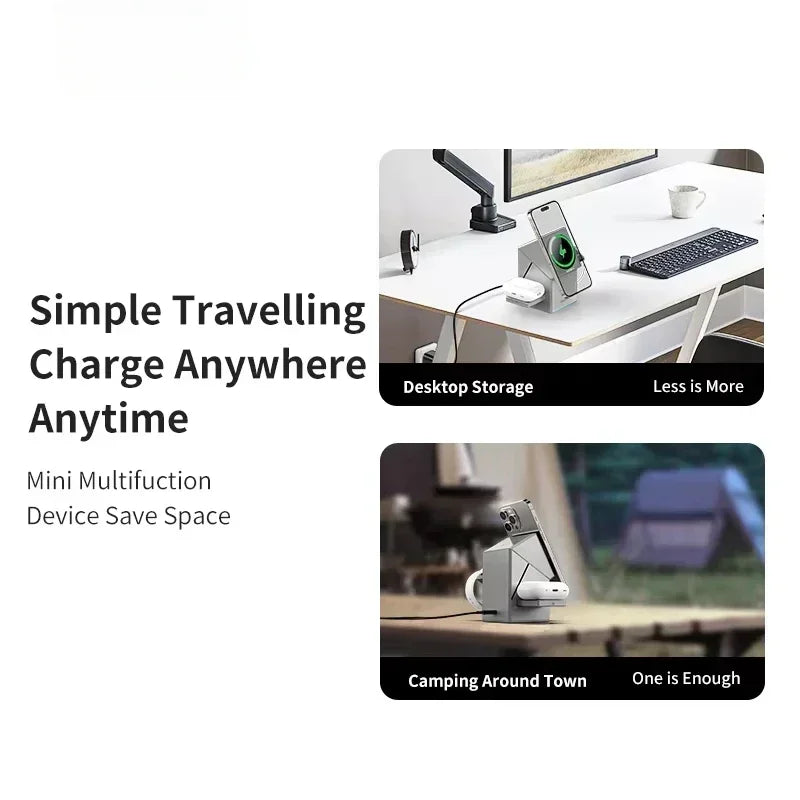 Tycozev™ OmniCharge Qi2 | 3-in-1 Magnetic Architectural Charging Station ⚡🗼