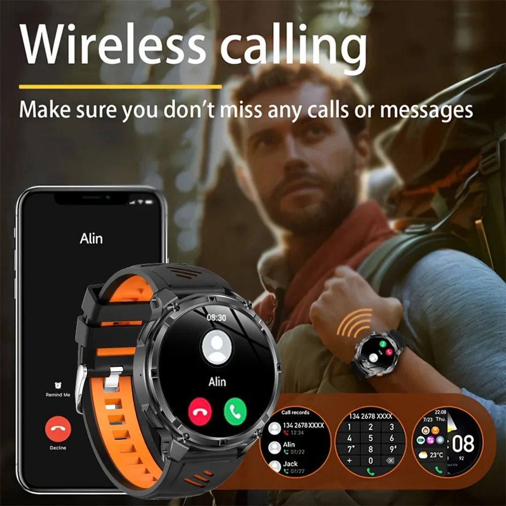 T-Rex3™ Rugged Tactical Smart Watch & Fitness Tracker ⌚🔥 – Military-grade durability with advanced heart rate monitoring and GPS tracking for the ultimate explorer.