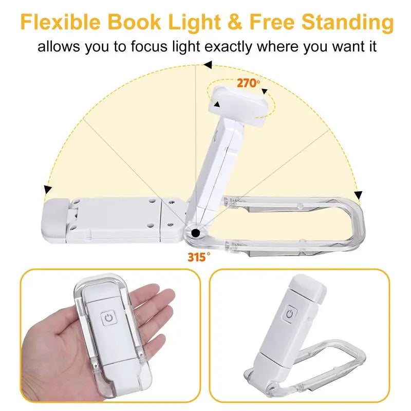 GlimmerRead™ Portable Eye-Care LED Book Light 📖💡 – A flexible, lightweight reading companion with adjustable brightness for late-night sessions without the strain.
