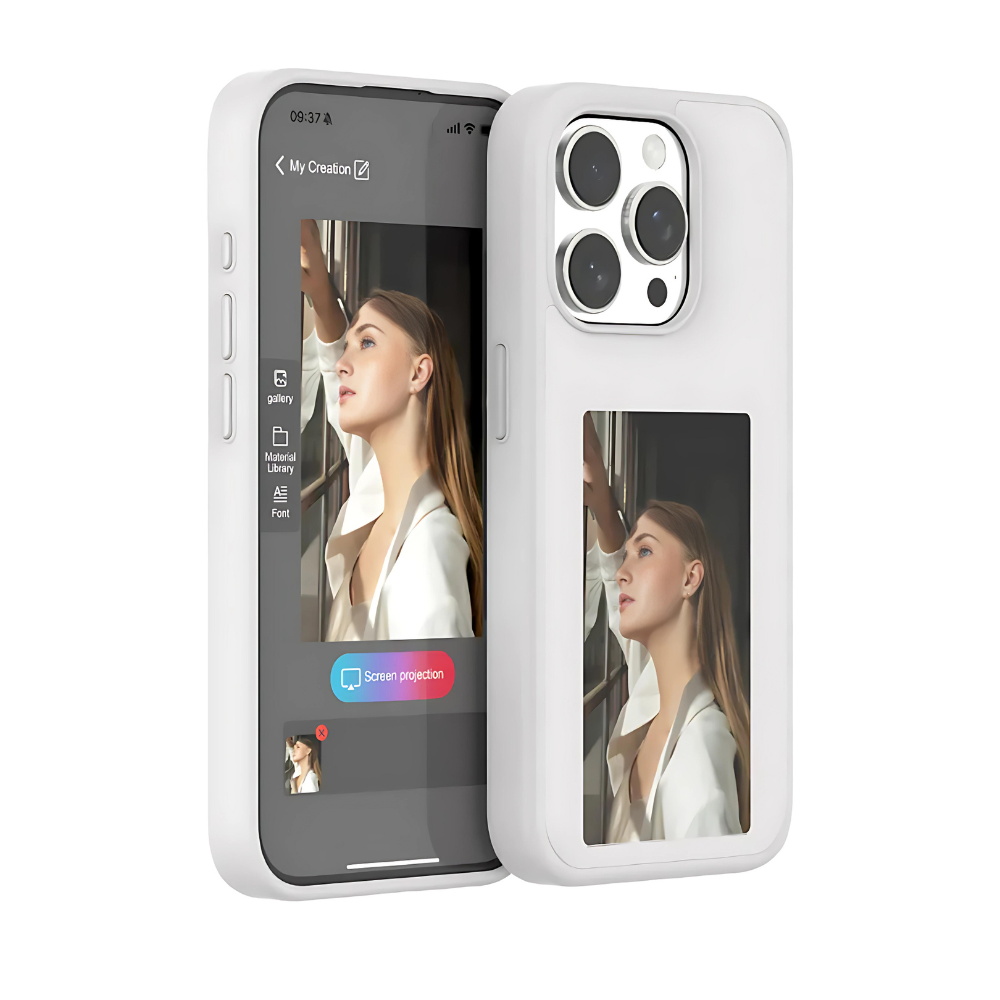 InkCase™ Customizable NFC E-Ink Display Phone Case 📱🖼️ – Personalize your phone instantly with a battery-free screen that displays any photo or design you choose.