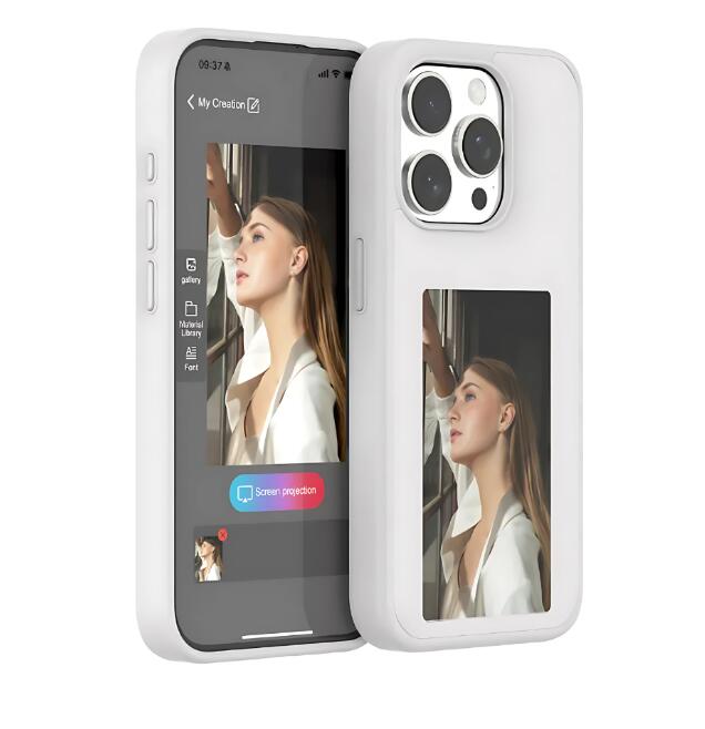 InkCase™ Customizable NFC E-Ink Display Phone Case 📱🖼️ – Personalize your phone instantly with a battery-free screen that displays any photo or design you choose.