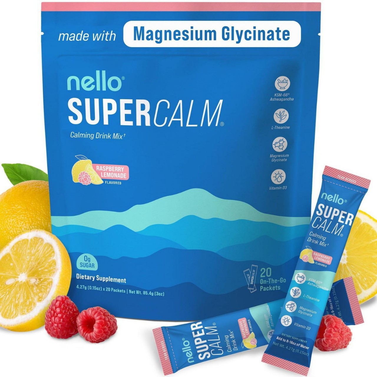 MagRelax™ Magnesium & Electrolyte Powder – Raspberry Calm & Hydration Blend (120g)