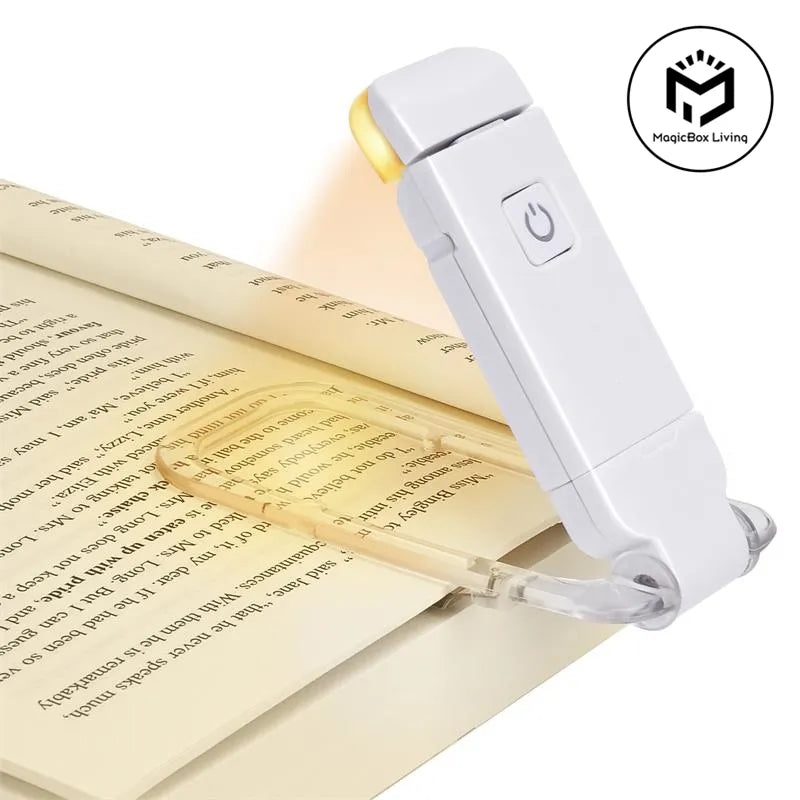 GlimmerRead™ Portable Eye-Care LED Book Light 📖💡 – A flexible, lightweight reading companion with adjustable brightness for late-night sessions without the strain.