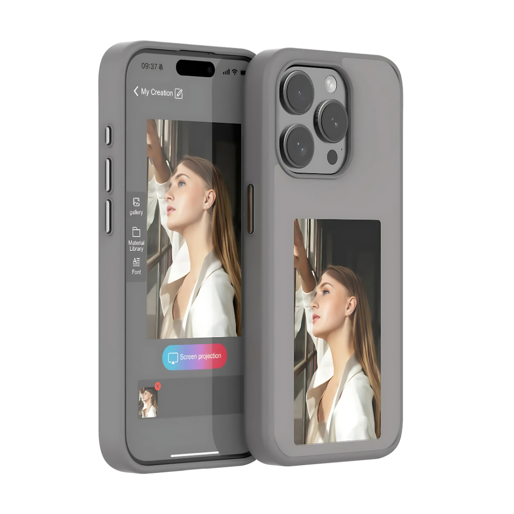 InkCase™ Customizable NFC E-Ink Display Phone Case 📱🖼️ – Personalize your phone instantly with a battery-free screen that displays any photo or design you choose.