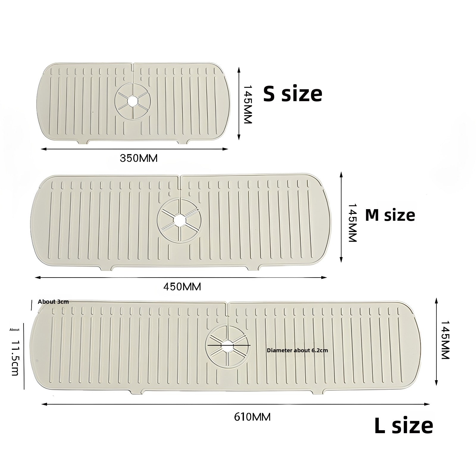 Silicone Sink Drain Mat